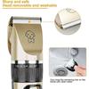 Electric Dog Grooming Clipper, Cordless Pet Grooming Kit Hair Clipper Kit (Gold)-Good