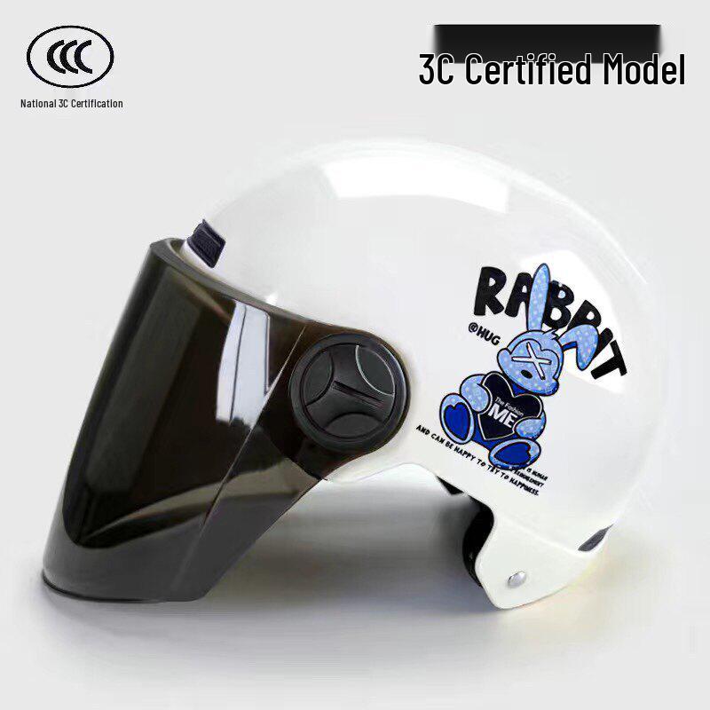 3C Certified All-Season Unisex Electric Scooter & Motorcycle Helmet with Sun Protection