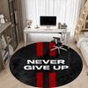 1pc Never Give Up Chair Carpet for Office, Round Non-Slip Durable Large Size Office Carpet, Suitable for Office, Beautiful Decoration