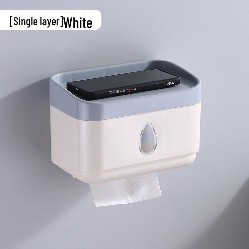 Wall-Mounted Waterproof & Dustproof Tissue & Towel Storage Box