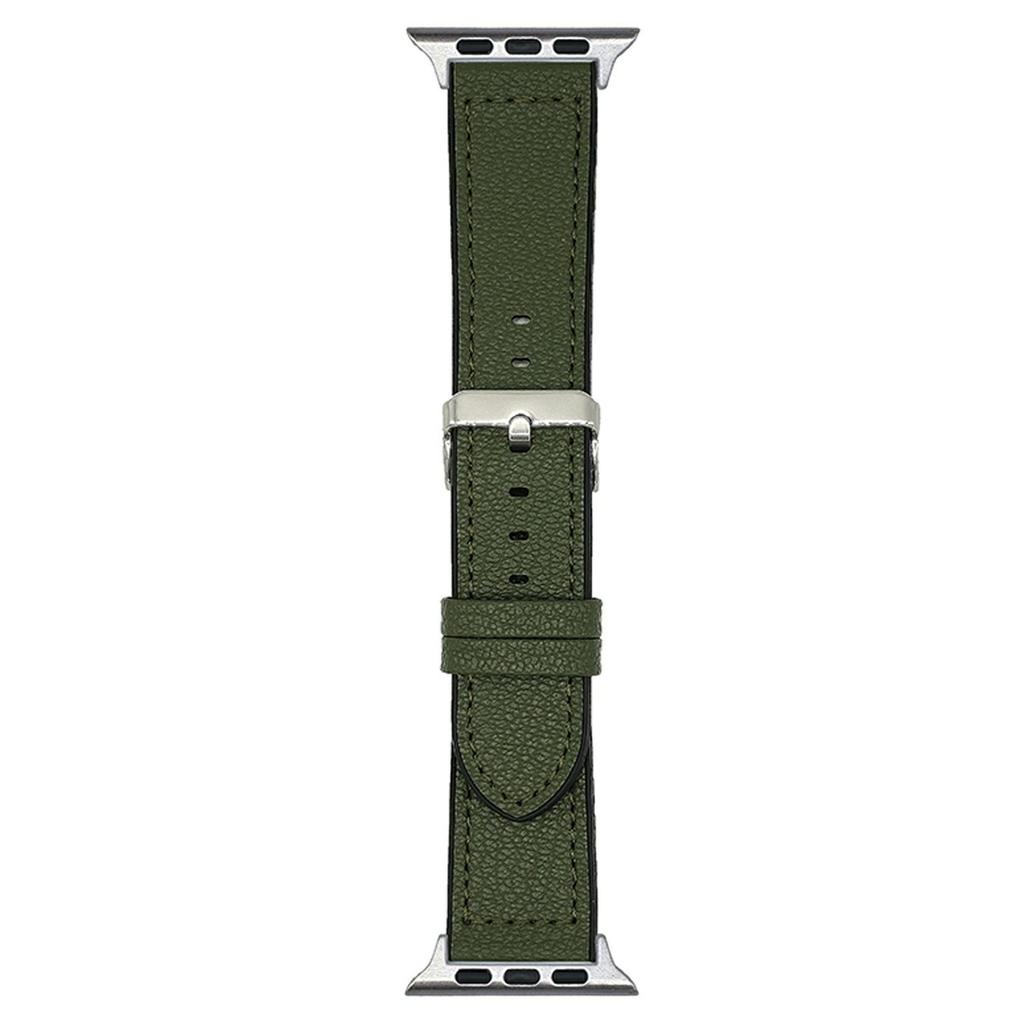 Watch Band For Apple Watch Series 10 9 8 7 SE 6 5 4 3 2 1 42mm 41mm 40mm 38mm Silicone Leather Coated Wrist Strap