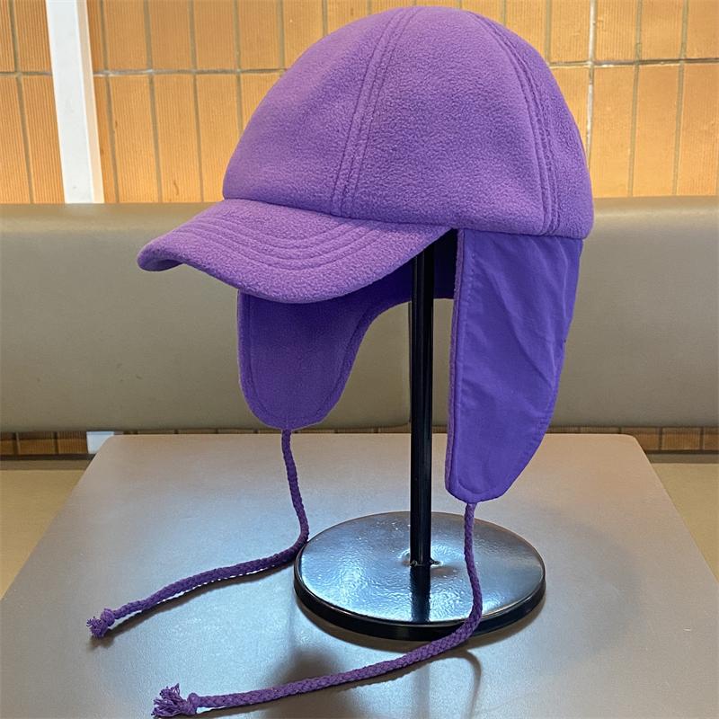 Fleece Ear Protector Baseball Cap Men And Women Outdoor Cycling Warm Autumn Winter Lei Feng Hat Fashion Bomber Cap