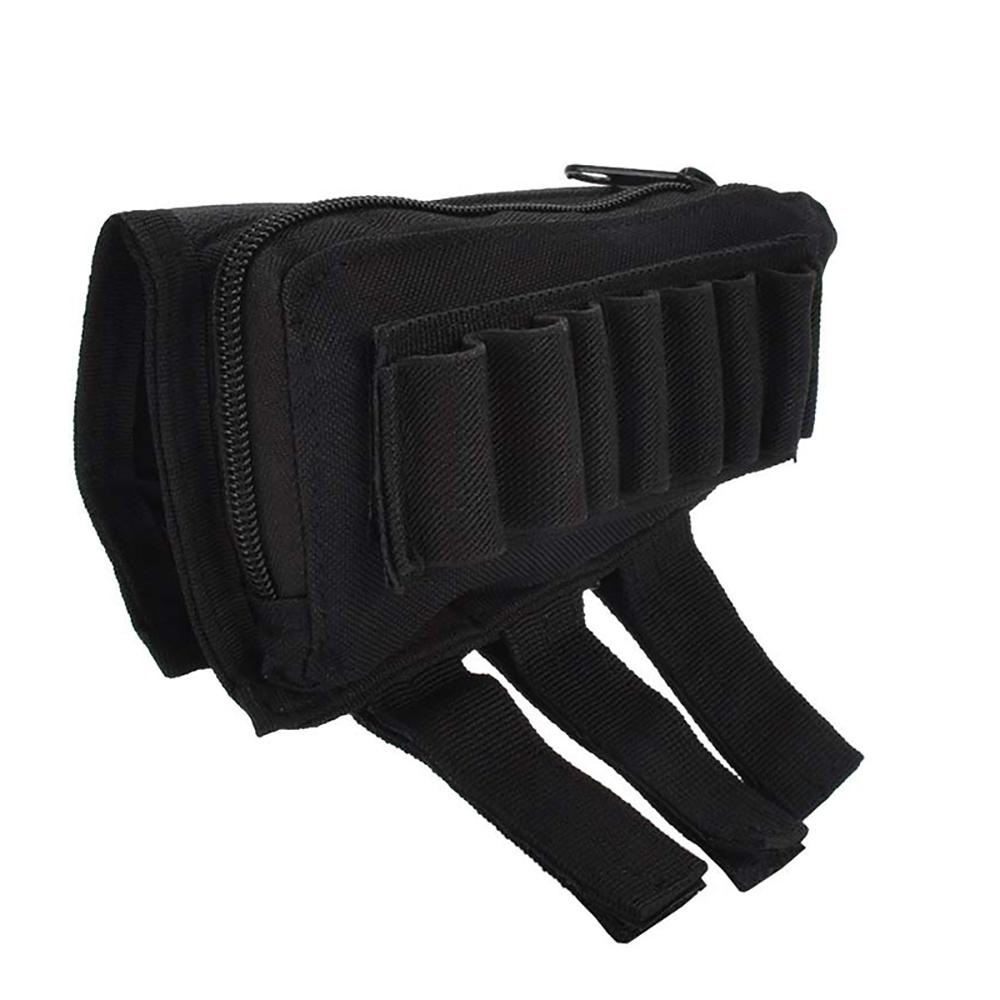 1PC Tactical Muti-functional Hunting Zipper Rifle Buttstock Pack Bag Cheek Pad Rest Shell Mag Ammo Pouch Pocket Magazine Bandolier