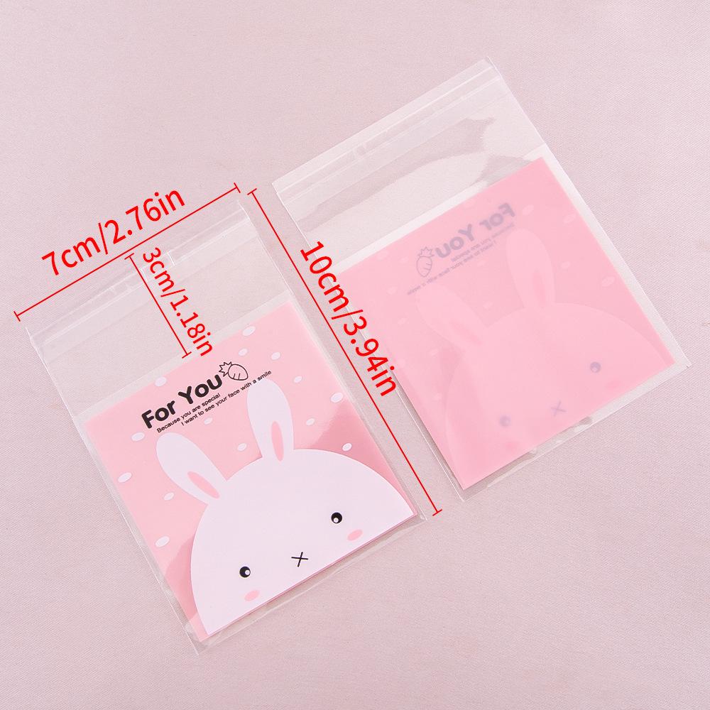 Cartoon Style Self-Adhesive Bags for Baking, Cookies, and Jewelry Storage