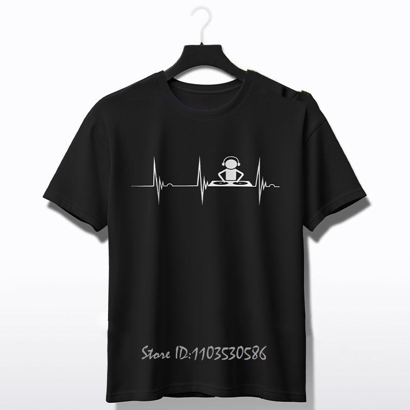 DJ In Progress Cotton Tshirt Casual Geometric Print Oversized T-shirt - Perfect For Summer Outdoor Unisex Tops TeesunisexClothing
