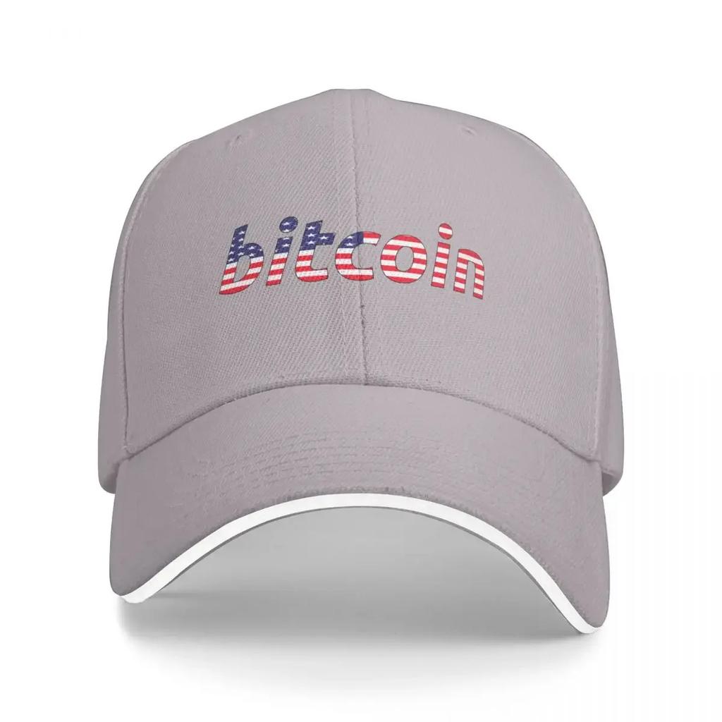 Bitcoin typography United States of America Baseball Cap golf hat genuine Military  Man Ladies Mens
