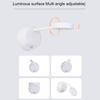 LED Wandleuchte Wiederaufladbar 360° Rotation Bewegungssensor Led Strahler 3 Farben Stufenloses Dimmen für Nachttisch Flur