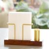 Desktop Organizer Tableware Supplies Wood Tissue Paper Holder Napkin Holder Brass Tissue Box Storage Toothpick Box