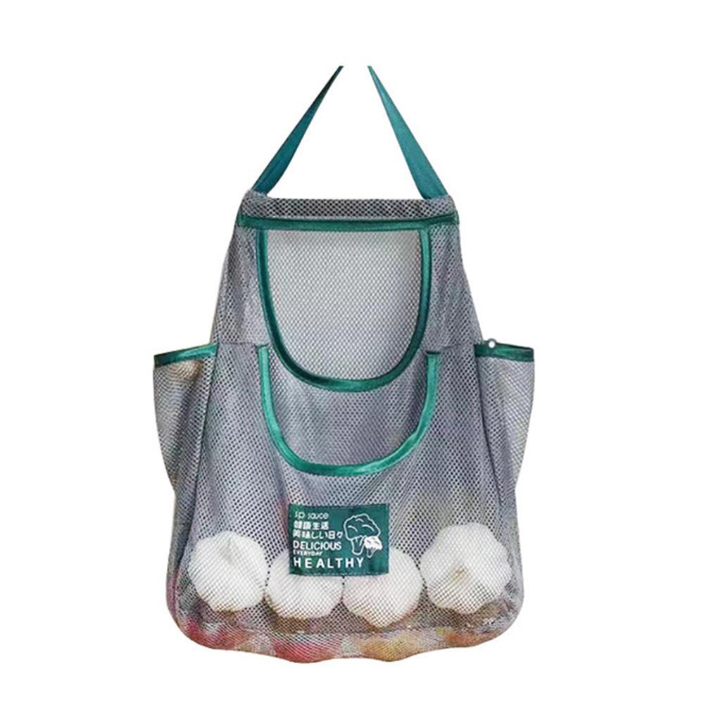 Lazy Corner Fruit and Vegetable Hanging Bag Kitchen Wall Hanging Garlic Net Bag Onion and Ginger Storage Bag with Fruit and Vege