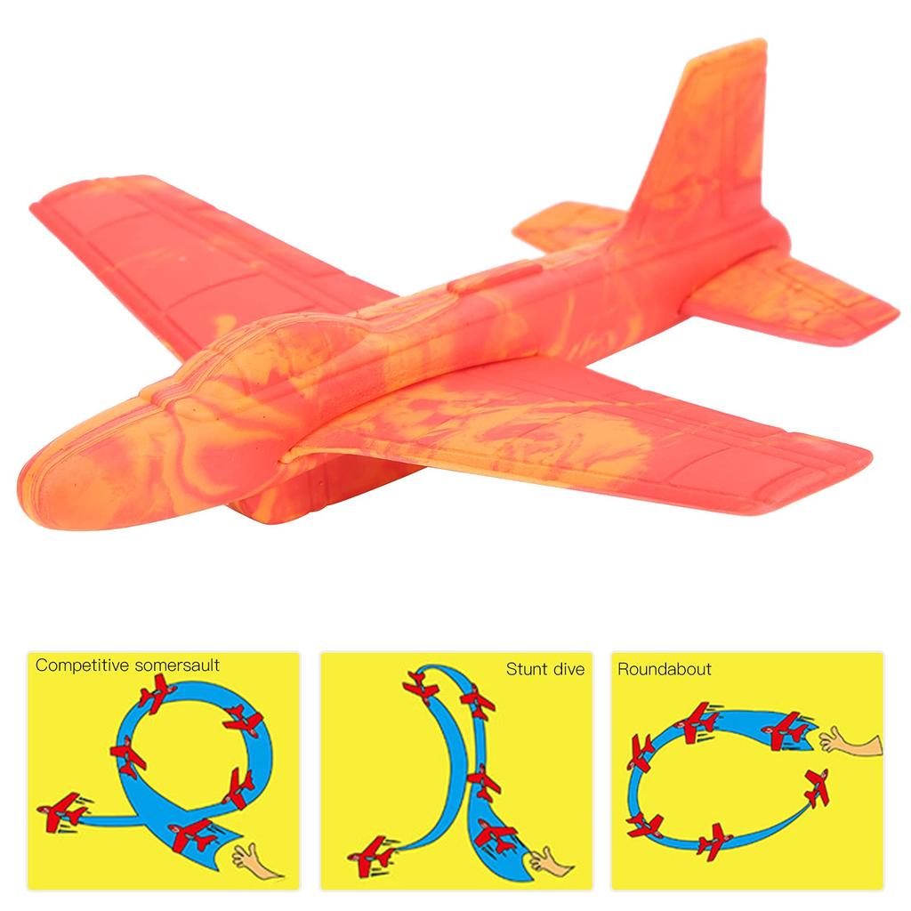 Airplane Glider Outdoor Airplane Foam Airplane Glider Toy for Kids with One Plane Toy, Toy, Airplane, X-Foam (Red)