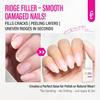 Nail Ridge Filler Hardener for Women: 15ml Milky White Nail Strengthener Protein Extra Strong and Growth - Polish Concealer for Thin and Damaged