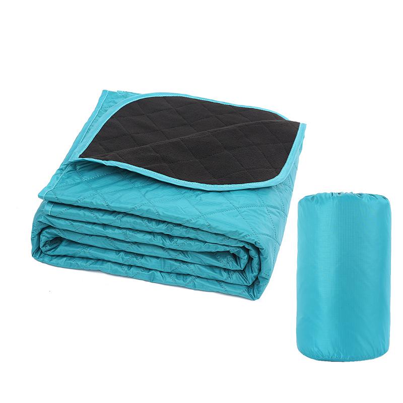 Waterproof Polar Fleece Camping Blanket: Windproof, Thick, Portable Picnic & Nap Mat