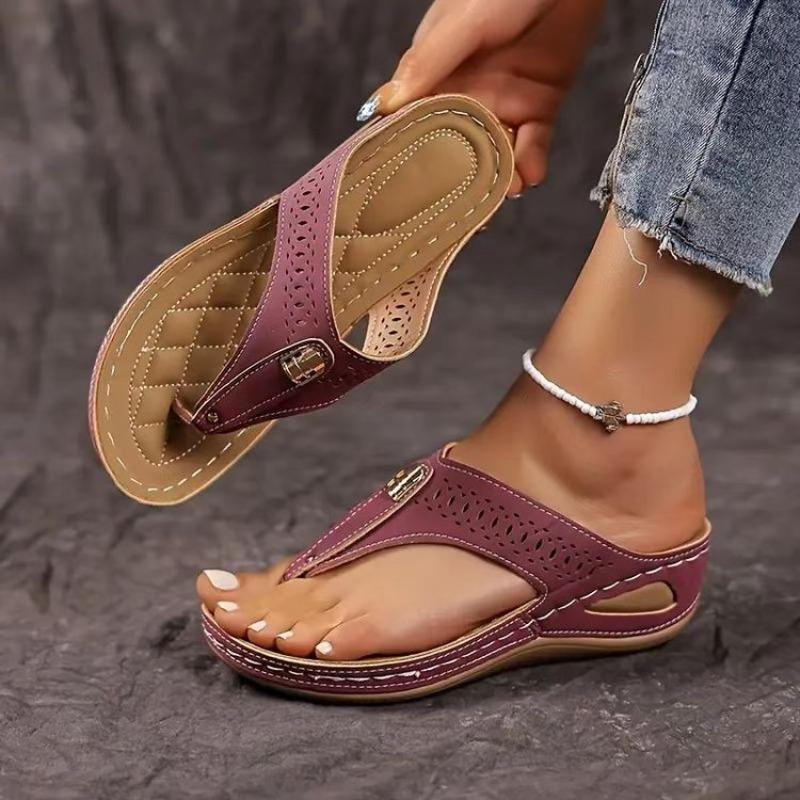 Fashion Women Slippers Retro Flip-Flops Fashion with Arch Support Slippers Comfortable Slip-On Shoes Summer Thong Sandals Slides Women