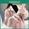 Mink New Autumn Imitation Velvet Coat Female Short Network Red Super Fire Sweater Small Cardigan Female Thick Loose