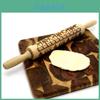 Premium Wood Christmas Elk Snowflake Rolling Pin For Baking Festive Cookies