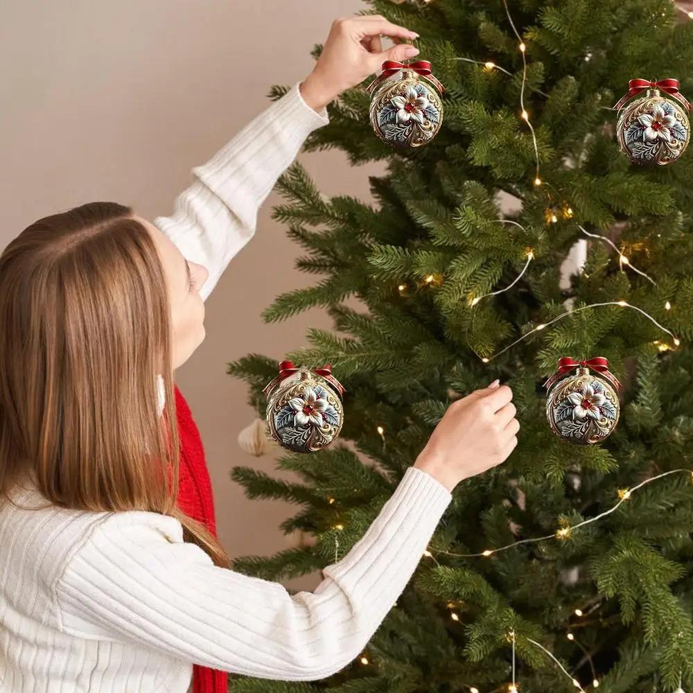 Akryl Flat Julefigur Anheng Multifunksjonelt 2D Akrylanheng Høytidsfest