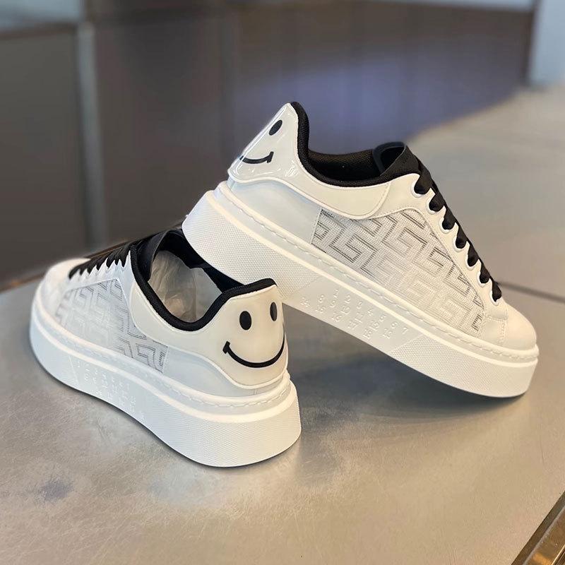 2025 New Men's Breathable Sneakers Trend Versatile Casual Shoes Thick Soled Height Increasing Sports Running Shoes Men