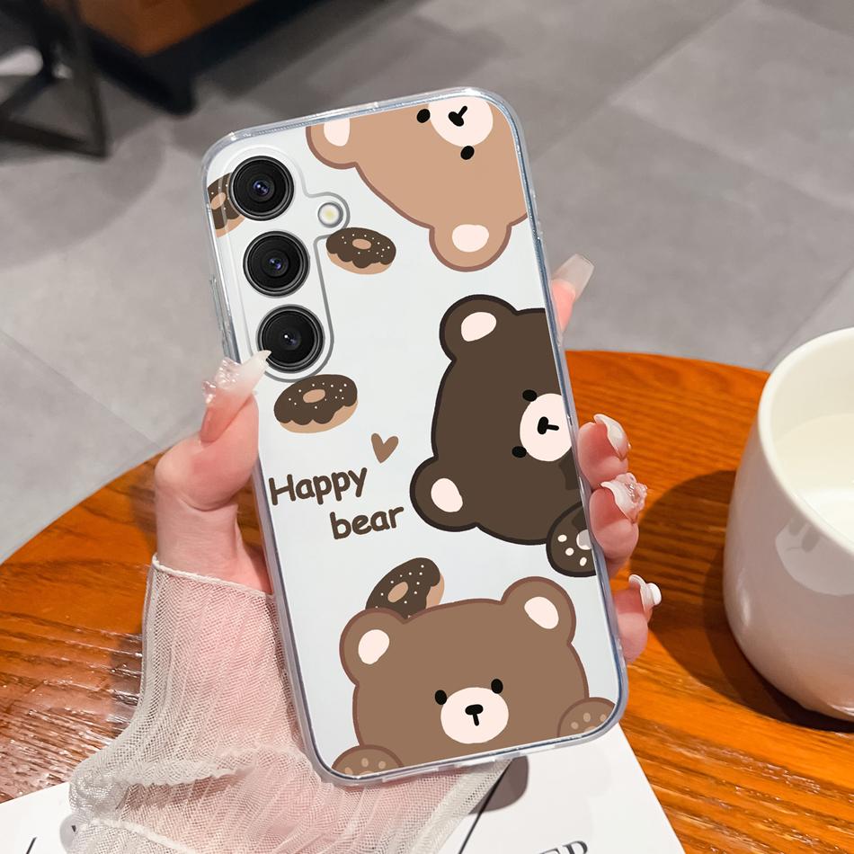 Case For Samsung Galaxy S25 FE Plus Ultra Clear Painted Flowers Back Cover For Samsung S 25 Ultra Soft Shockproof Phone Cases