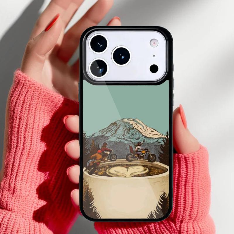 Moto Motorcycle Phone Case for iPhone 17 Air 16e 15 14 13 Pro Max Back Cover for 12 11 Pro Coque