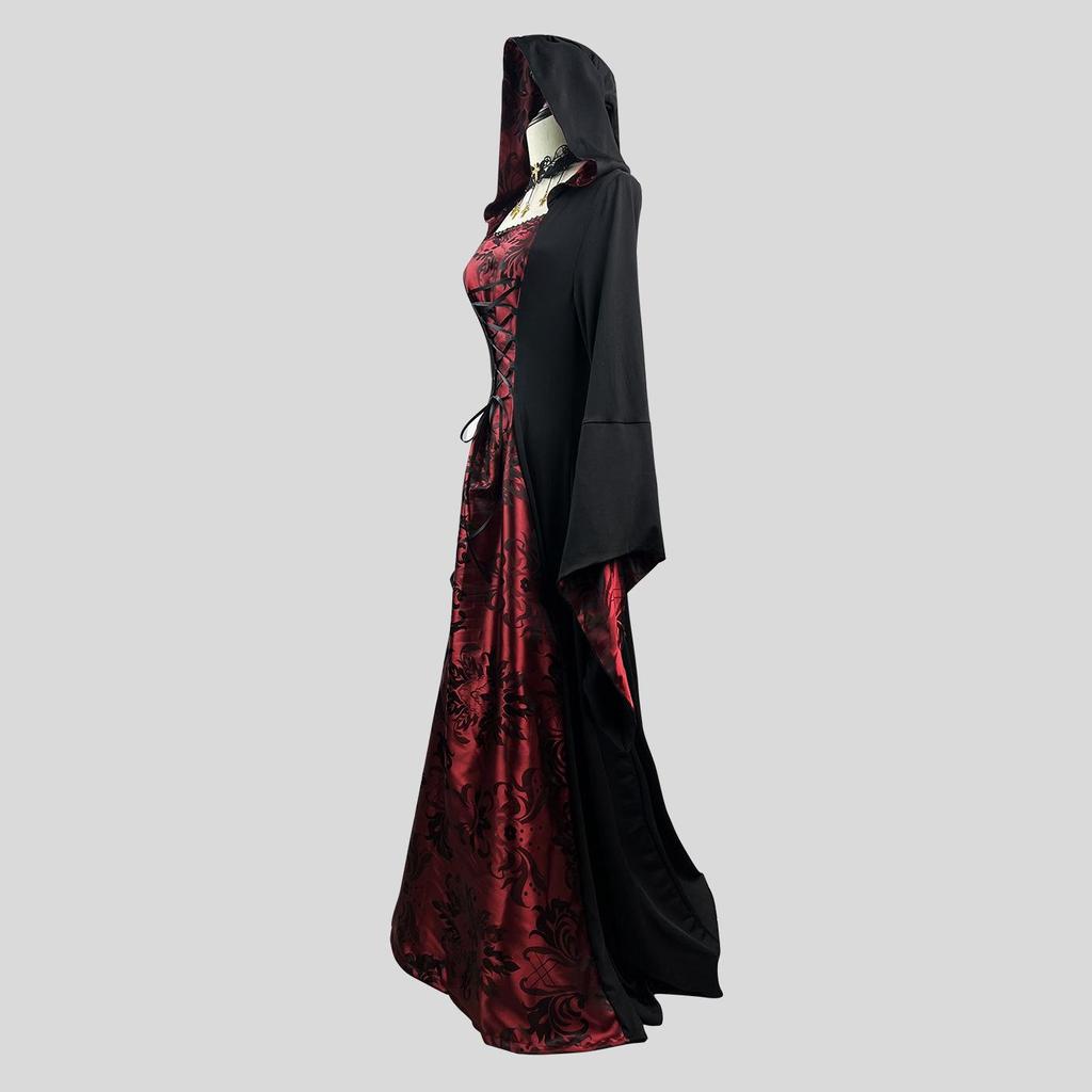 Halloween Vampir Umhang Cosplay Kostüm Zauberer Robe