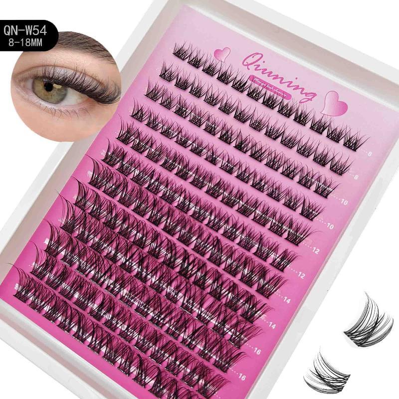 Kit Ciglia a Ciuffetti Ciglia da Gatto con Colla e Sigillante per Ciglia Vassoio Misto di Estensioni Ciglia Kit Ciglia a Ciuffetti