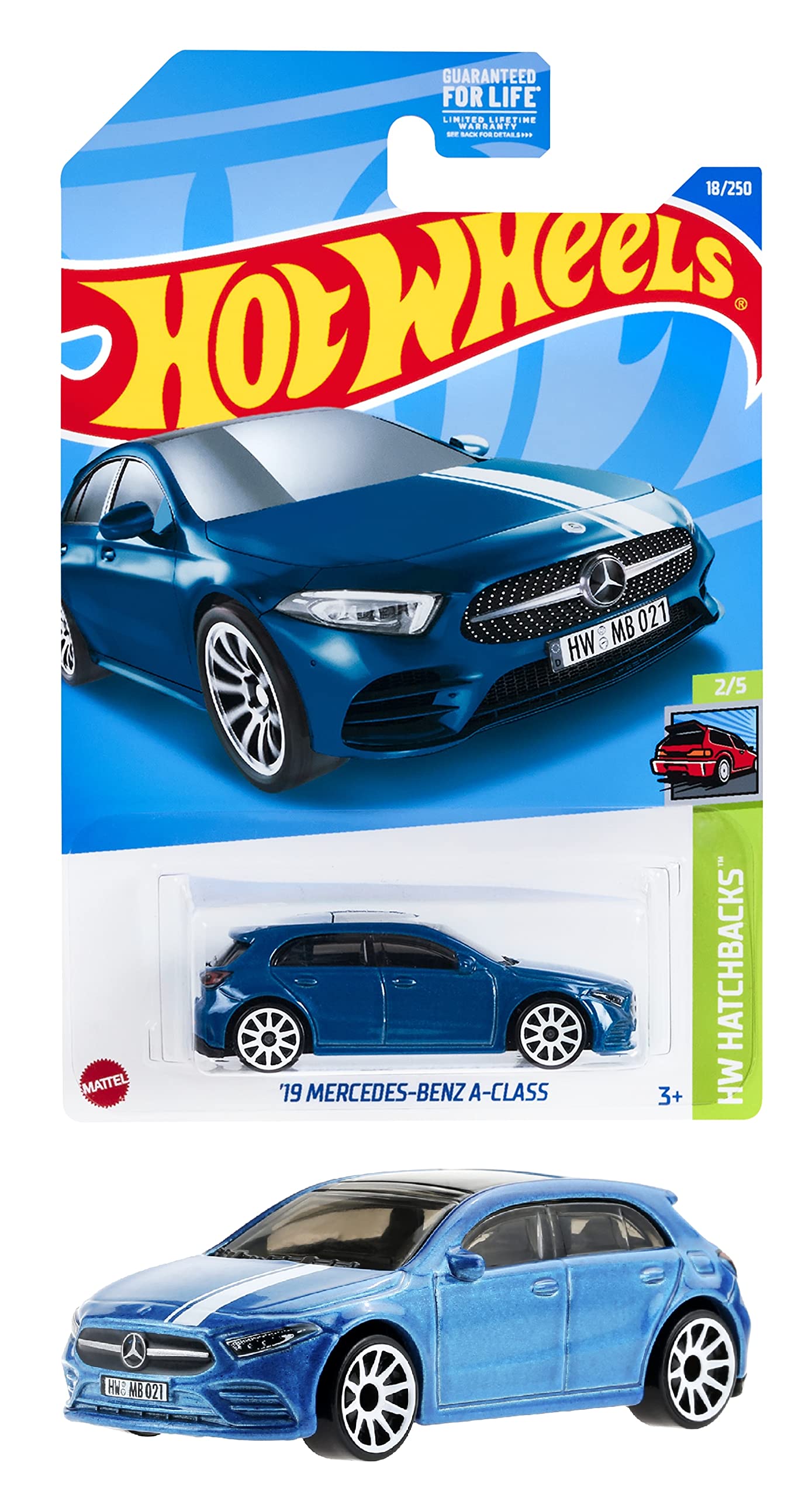 

Hot Wheels Basic Car Mercedes-Benz A-Class HHD79