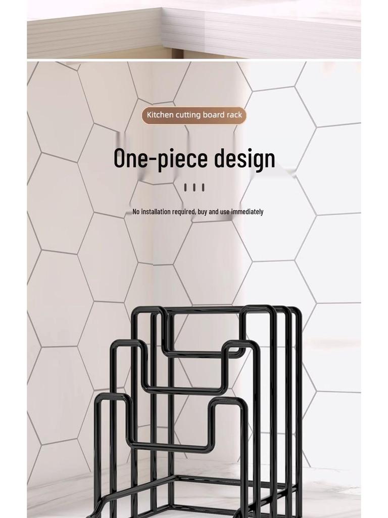 Multi-layer Kitchen Rack for Cutting Boards, Chopping Boards, and Pot Lids
