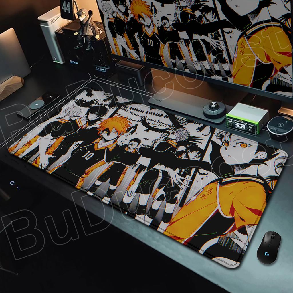 New Anime Haikyuu Mouse Pad Rubber Carpet PC Gaming Table Mat Laptop Desk Pad XXL Non-slip Computer Keyboard Office Desktop Mats