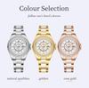OLEVS 3685 New Quartz Watch for Women Luminous Waterproof Calendar Diamond Bezel Original Fashion Dress Ladies Wristwatch
