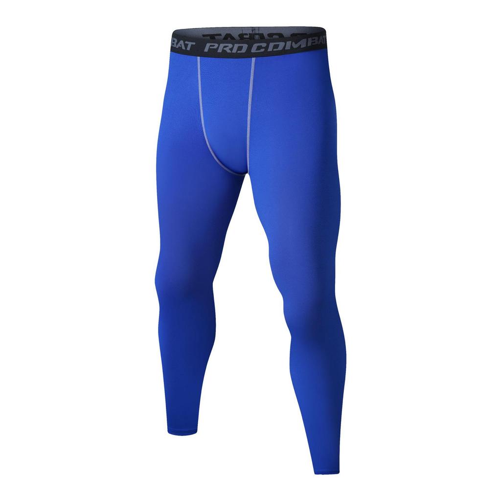 Men's Compression Sports Pants - Sweat-Wicking, High Elasticity, Breathable, Tight-Fitting for Basketball & Running.