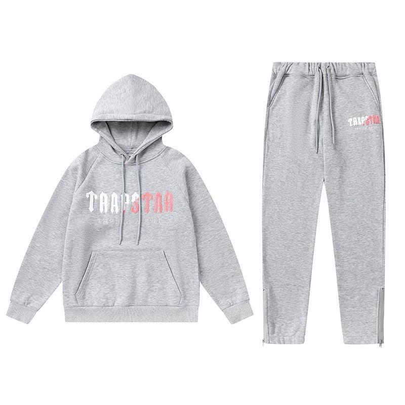 Streetwear Hooded Sweatshirt Set Loose Fit Embroidery Winter Casual Top Youth