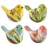 Skurrile Cottagecore Vogelfigur Handbemaltes Niedliches Vogelornament Harz-Vogelfigur für Regal Zuhause Wohnzimmer Tischplatte