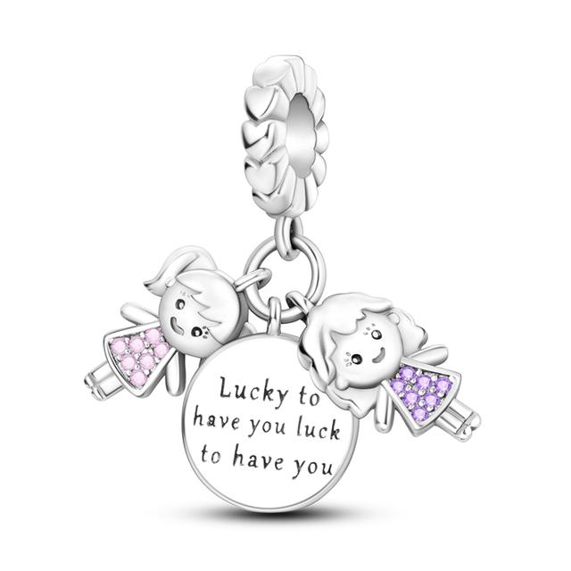 925 Silver Charms Glow-in-the-dark Bulb Firefly Pendant Dangle Charm Fit Fashion Style Bracelet Pendent Women Jewelry
