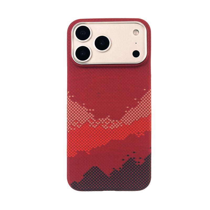 For Apple IPhone 17 Pro Ultra-Thin Kevlar Phone Case IPhone 17 Pro Max Protective Cover Aramid Fiber Magsafe Magnetic Phone
