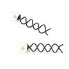 4pcs Women Fashion Hair Pins Spin Hair Accessory Hair Barrette Big Pearl Screw Clip Twist