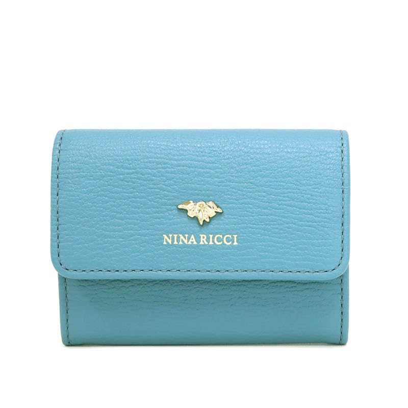 

Nina Ricci Columbu Purse Bifold Wallet 85-1480 Women s Blue