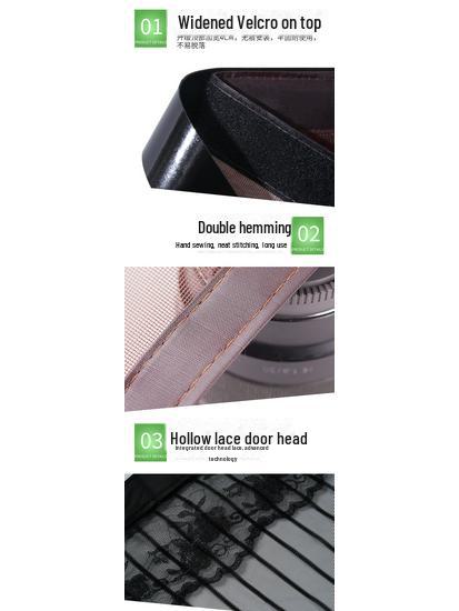 Magnetischer Polyester gestreifter Mückenschutz-Türvorhang für Sommerbelüftung