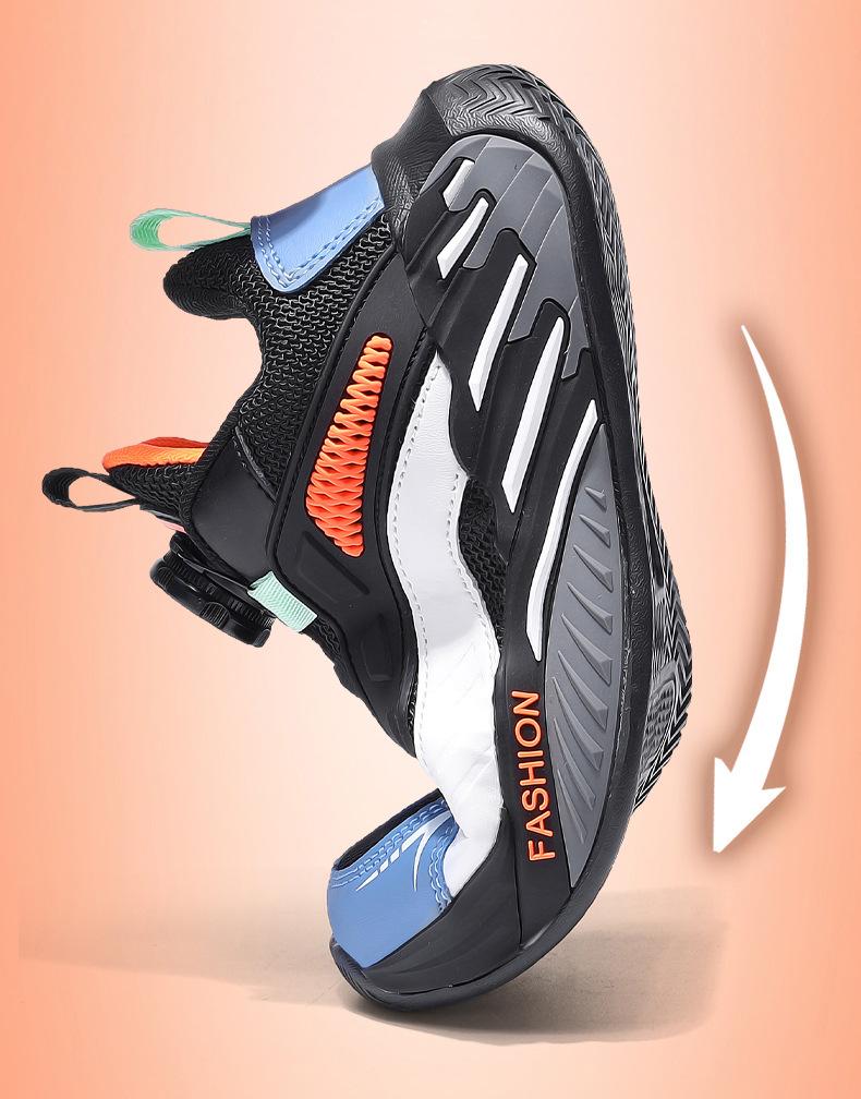 Kids' Sneakers: Fall 2025 Rotary Buckle, Non-Slip, Wear-Resistant for Boys & Girls