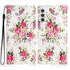 For Samsung Galaxy S25 Wallet Case PU Leather Pattern Printing Stand Phone Cover with Strap