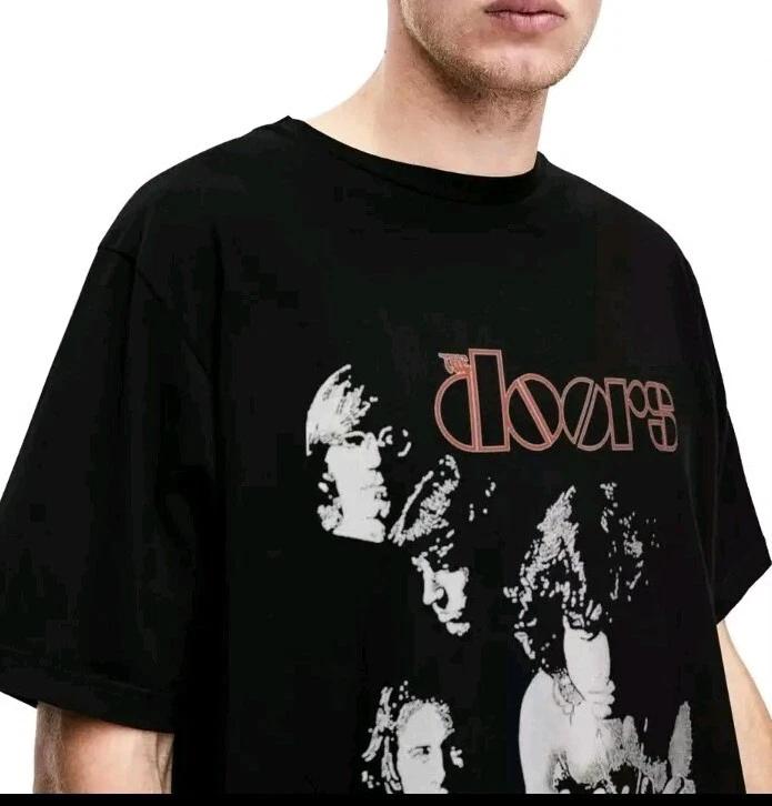 The Doors 70's Rock N Roll Band Style T-shirt  Cotton high quality casual fashion streetwea  graphic t shirts  mens t shirts