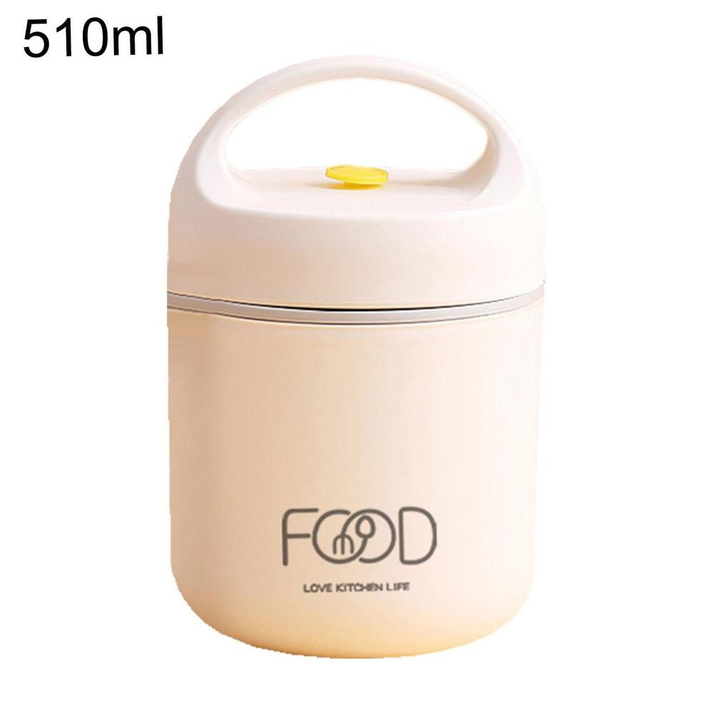 Stackable Thermal Containers Stainless Steel Leak-Proof Lunch Storage Box 2-Tier Vacuum Insulated Thermos Hot Food Soup Bowl Jar