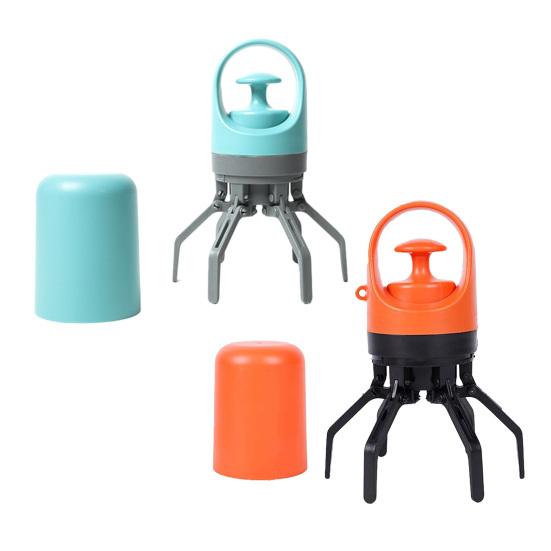 6-Krallen Hunde-Kotaufheber Tragbarer Haustier-Kotaufheber Hundeabfall-Aufnahmekralle mit Müllbeutelspender für Spaziergänge im Freien, Reisen