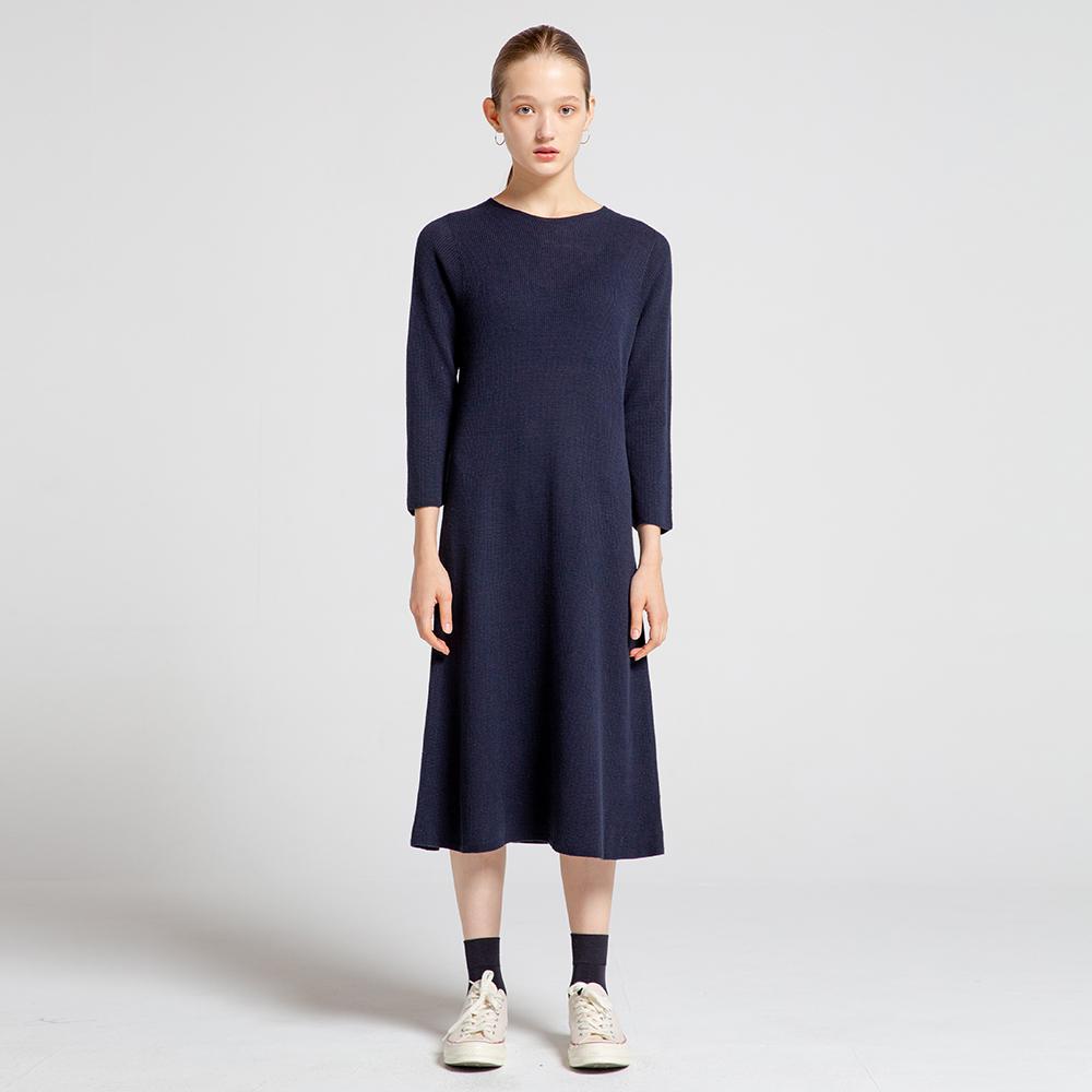 Via Bon De Via Whole Garment Layered Dress (Lilac Pink)