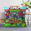 Classic Game P-Plants Vs Z-Zombies Lucky Dragon Pillow Cover Sofa Cushion Cover Home Room Decoration Children Gift