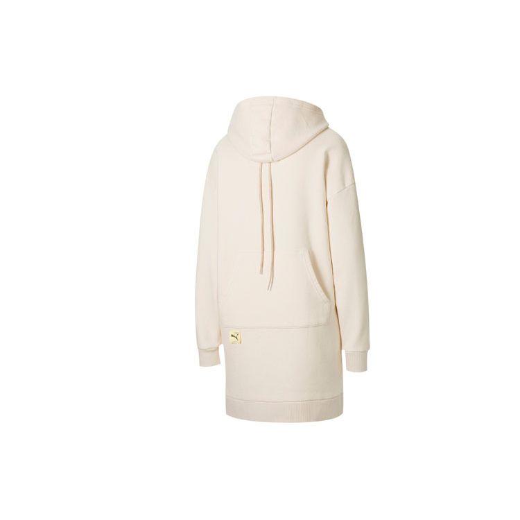 Puma X Michael Lau Collaboration Womens Back Pocket Logo Hoodie Dress Women dresses Eggnog 530365-75