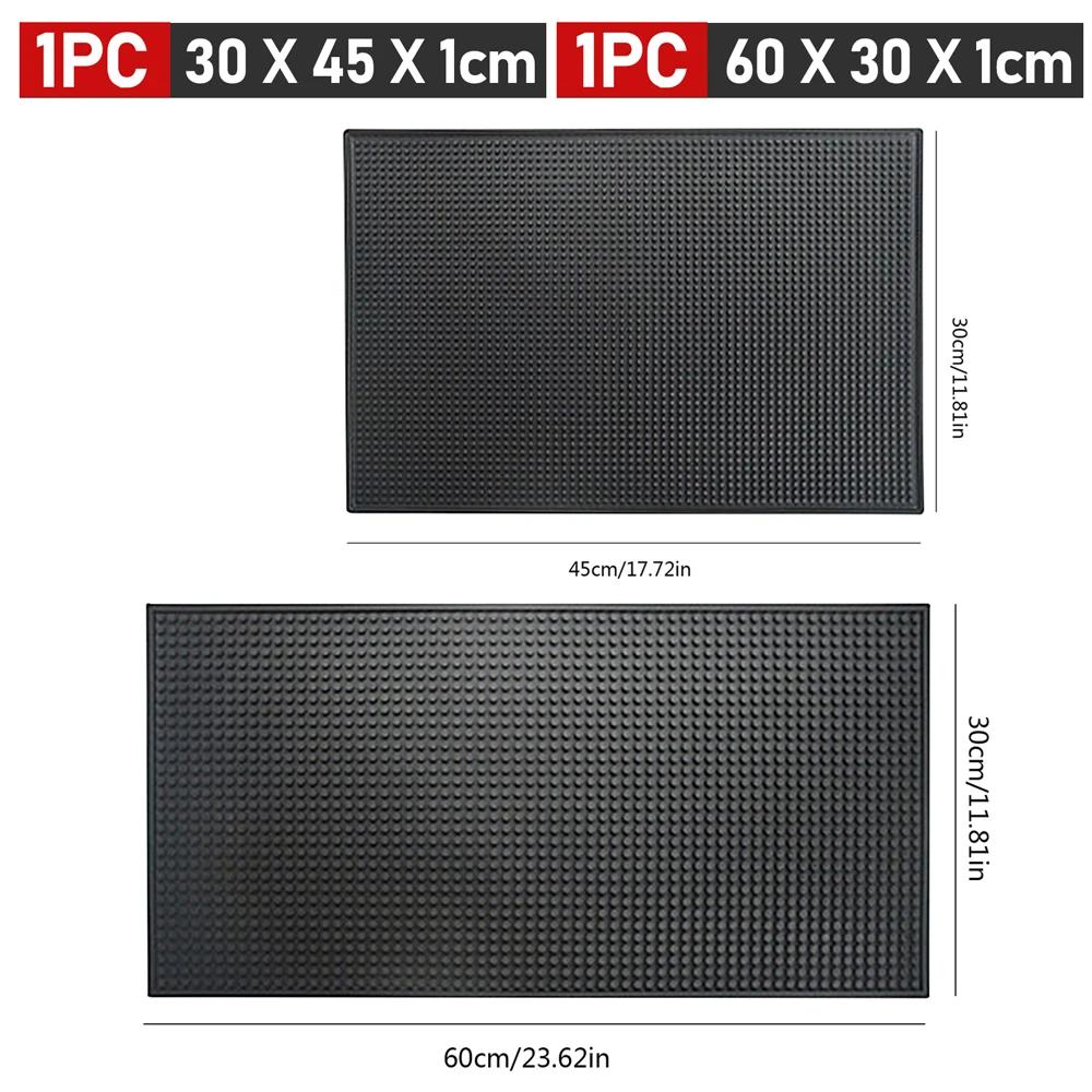 Tapete de Bar Borracha Tapetes de Bar de Café Antiderrapante PVC Tapete para Copo Impermeável Resistente ao Calor Tapete Escorredor para Bar Café Barista Coquetel Bartender
