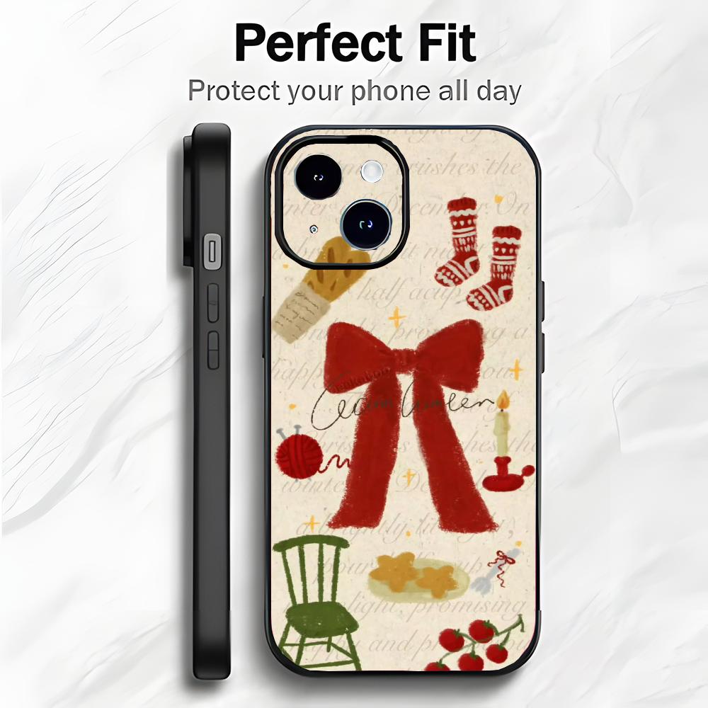 Christmas 1 Cute Holiday Design Art Phone Case Phone Case Soft Packaging Lightweight For iPhone17 16 15 14 13ProMax