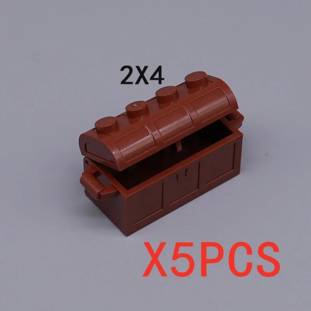 City Building Blocks Accessories Figures Cash Dollar Bills Gold Silver Coins Brick Treasure Chest Ore DIY Gift Toy X015 Safe Box