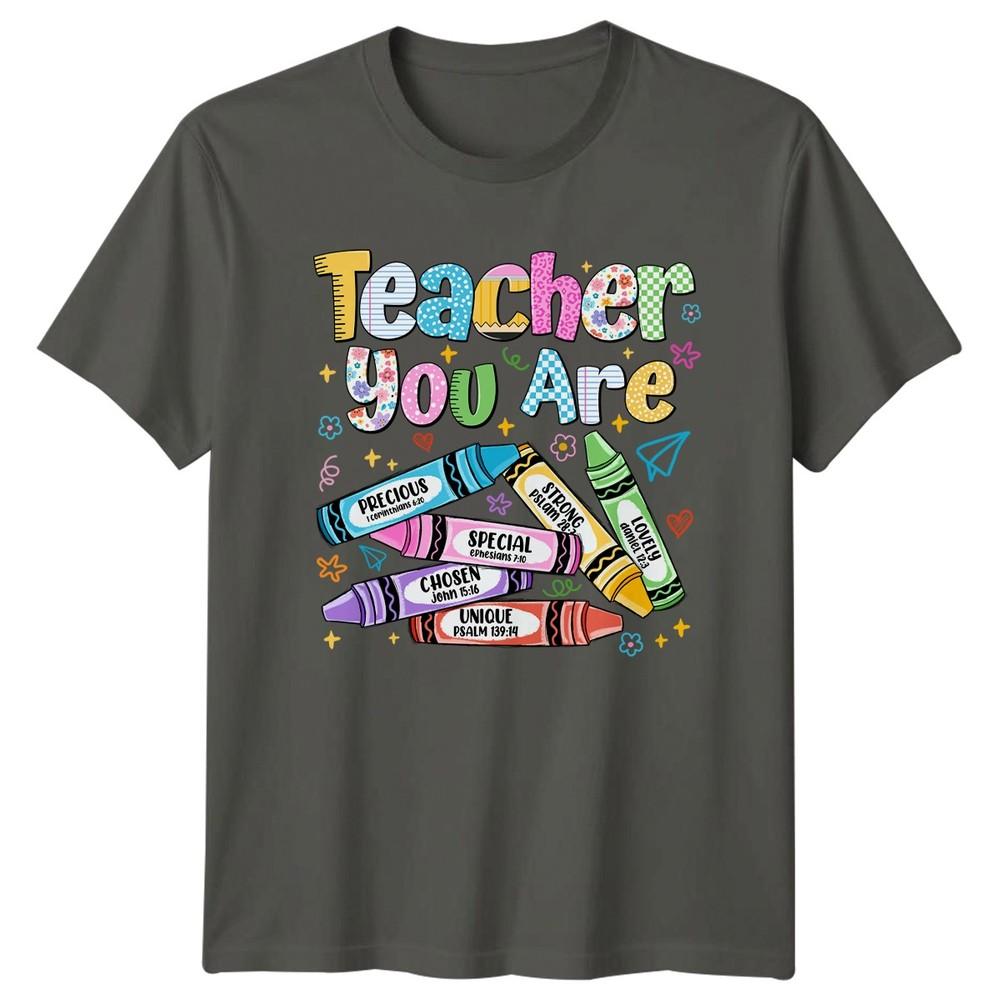 Teacher YOU ARE Precious Strong Lovely Teacher Appreciation Graphic Unisex Tee S