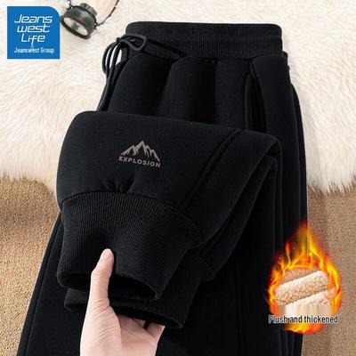JEANSWEST LIFE Men's Fleece-Lined Casual Joggers